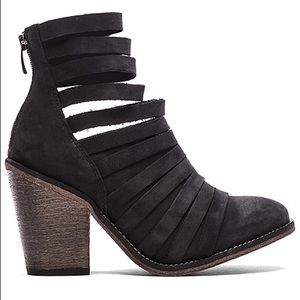 Free People Hybrid Strapped Heeled Ankle Boots